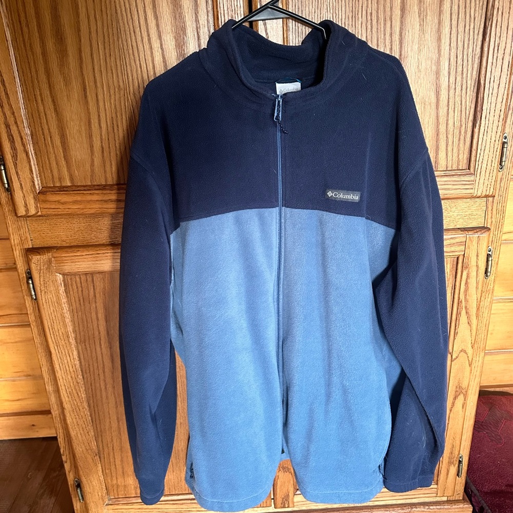 Columbia fleece zip up mens 3xlt
